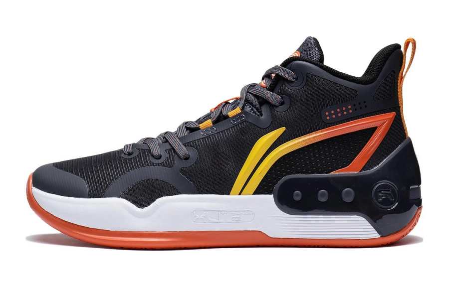 Li-Ning YOUNG Li Ning YOUNG Slip Resistant Cushioning Abrasion Resistant Rebound Mid top Children's Basketball Shoes