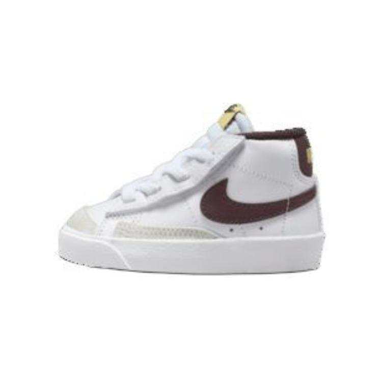 Nike Nike Blazer Mid Slip Resistant Abrasion Resistant High top Toddler Shoes Red White Infant And Toddler