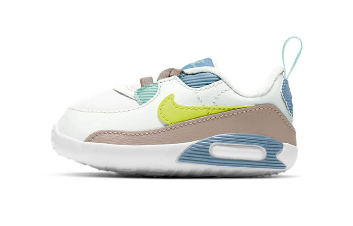Nike Nike Air Max 90 Comfortable Low top Toddler Shoes White Blue Brown Infant And Toddler