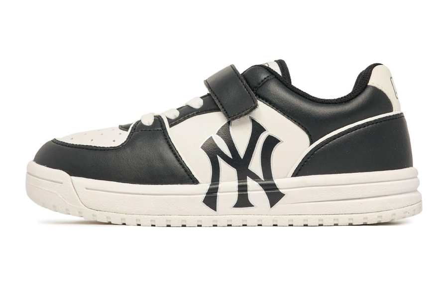 MLB Chunky Liner Slip Resistant Abrasion Resistant Low top Kids' Skateboarding Shoes Black White Kids'