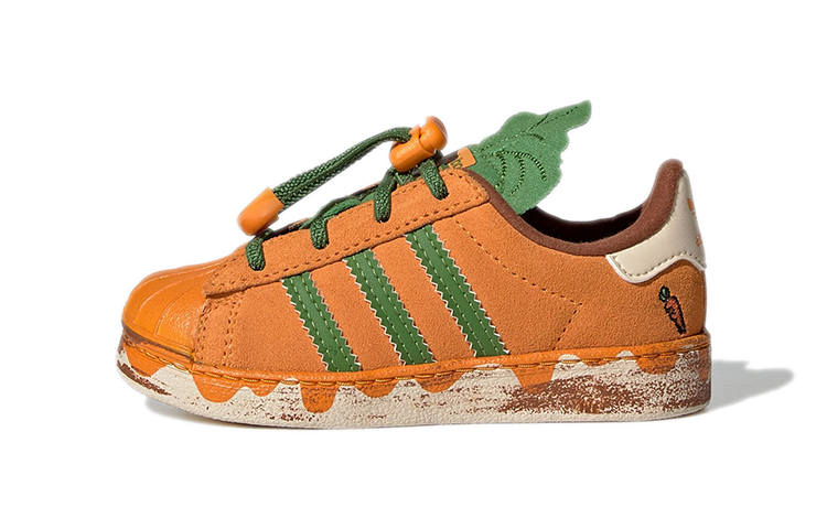 Adidas Originals Melting Sadness x Adidas Originals SUPERSTAR 360 Comfortable Abrasion Resistant Low top Skateboard Shoes Earth Yellow