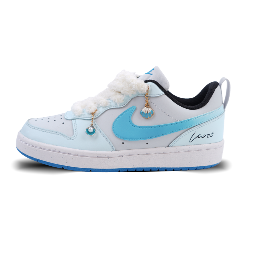 Nike Nike Court Borough Ocean's Heart Synthetic Leather Abrasion Resistant Abrasion Resistant Low top