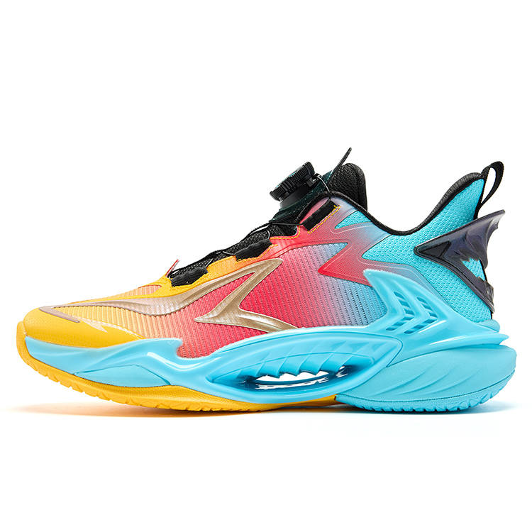 QIAODAN Mid top Basketball Shoes Yellow Unisex