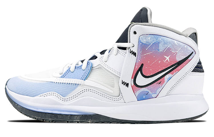 Nike Grade School Nike Kyrie 8 Infinity Kyrie 8 GS Mid top Performance Basketball Shoes Pink Blue