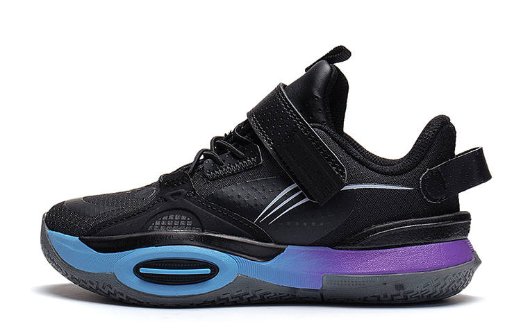 Li-Ning YOUNG Li Ning YOUNG Sportlife Letter Cushioning Rebound Low top Kids Lifestyle Shoes Black Kids'