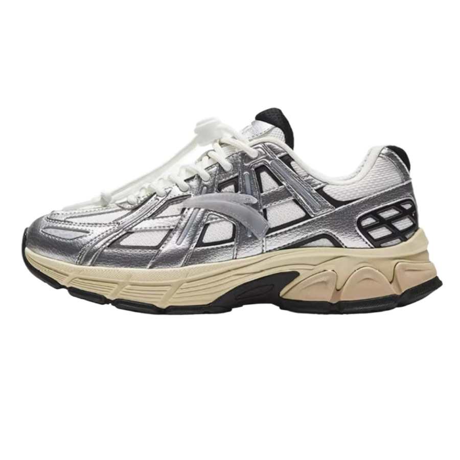 Antakids Casual Shoes White Silver Black Teenagers