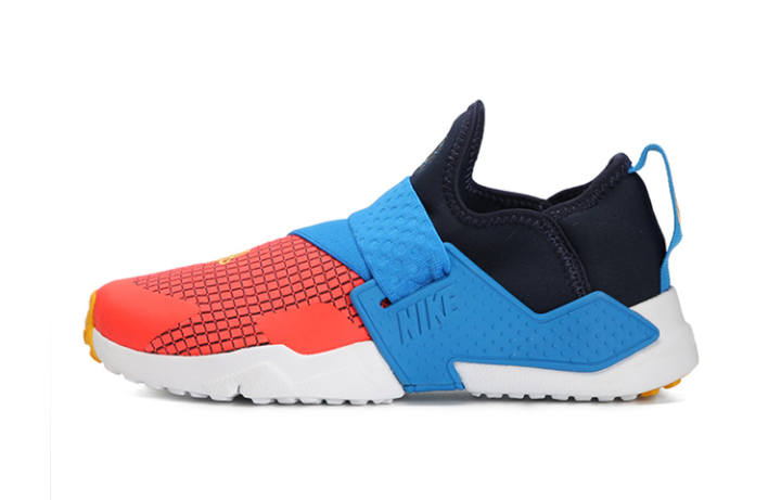 Nike Nike Huarache Extreme Casual Slip Resistant Cushioning Low top Kids' Running Shoes Blue Orange