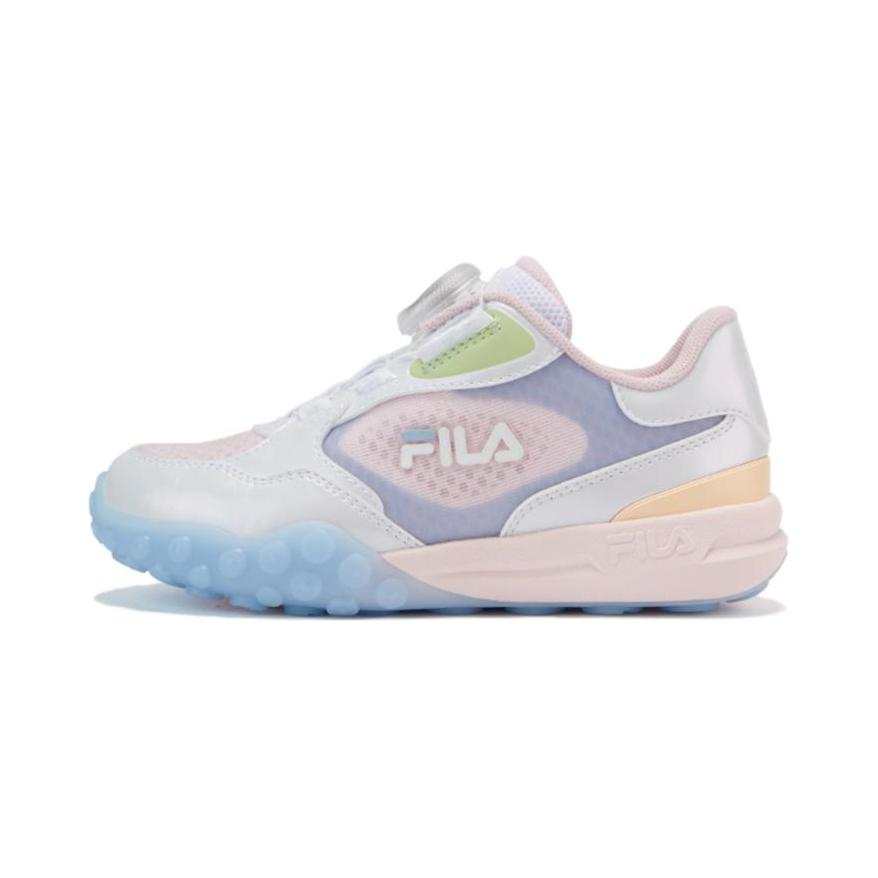 FILA KIDS Slip Resistant Low top Kids' Running Shoes White Blue Pink Children Aged 3 7 Years Old