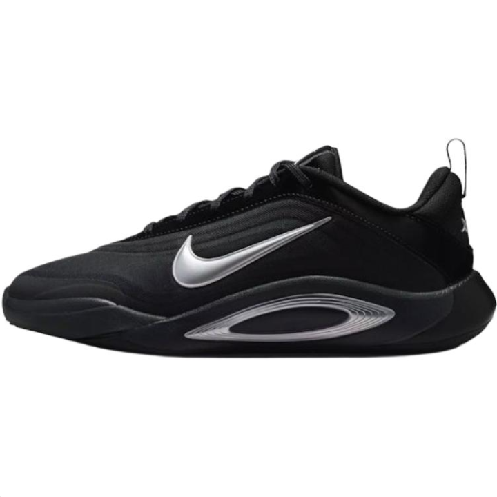 Nike Nike A'One Low top Children's Basketball Shoes Black Silver Kids'