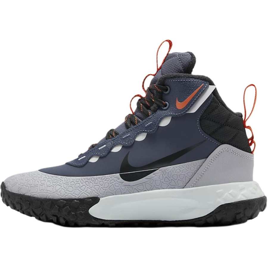 Nike Nike Terrascout Slip Resistant Abrasion Resistant Mid top Children's Basketball Shoes Blue Gray Kids'
