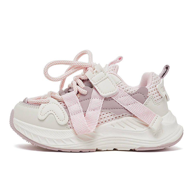 HOBIBEAR Synthetic Leather, Textile Slip Resistant Kids Lifestyle Shoes Pink Kids'