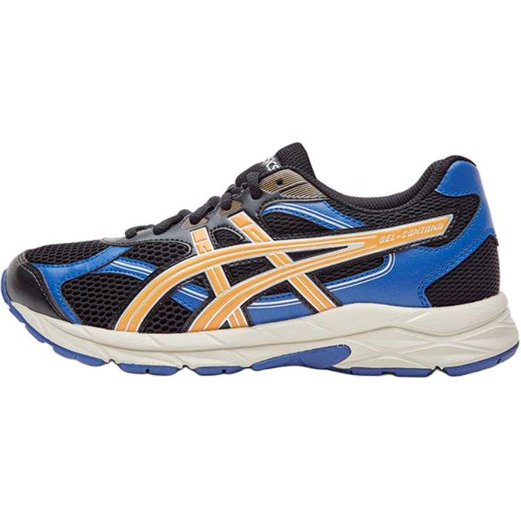 ASICS GEL CONTANA GS Synthetic Leather, Textile Cushioning Low top Kids' Running Shoes Black Blue Unisex
