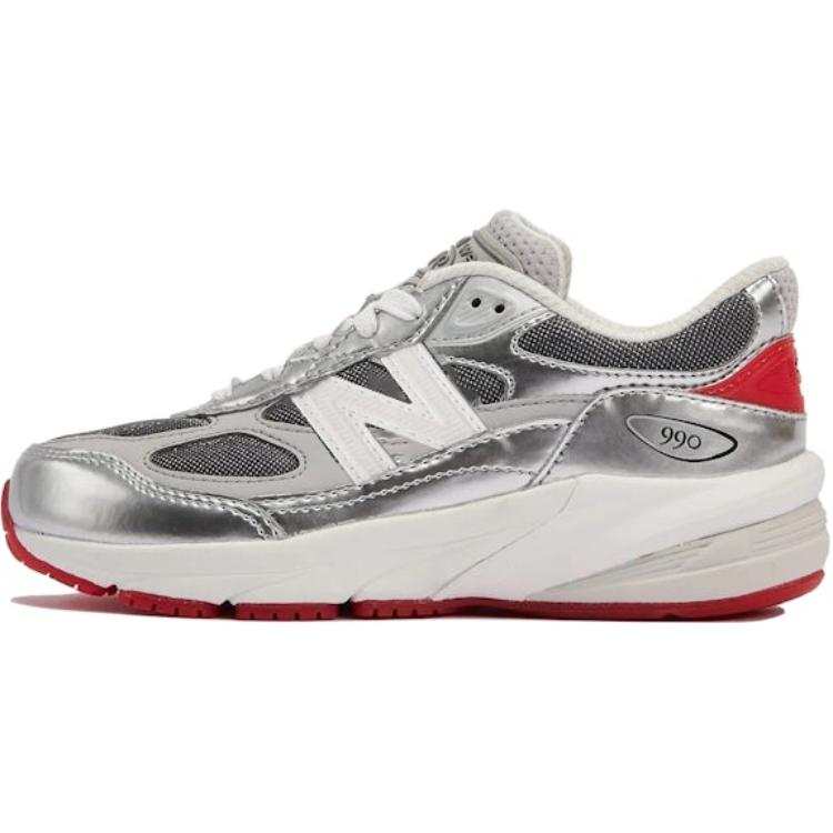 New Balance New Balance NB 990 V6 Abrasion Resistant Abrasion Resistant Low top Kids' Running Shoes Silver Gray Kids'