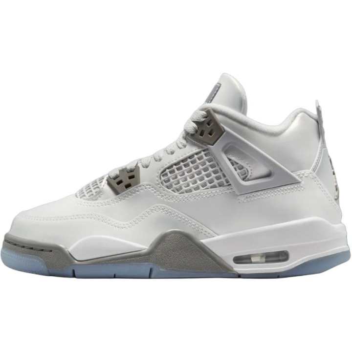 Jordan Jordan Air Jordan 4 Mid top Basketball Shoes Gray Blue Unisex