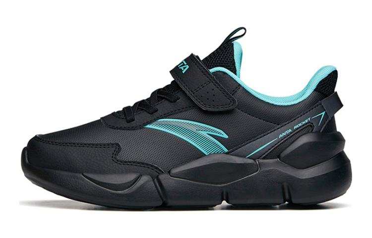 Antakids Synthetic Leather Low top Running Shoes Black Blue Teenagers