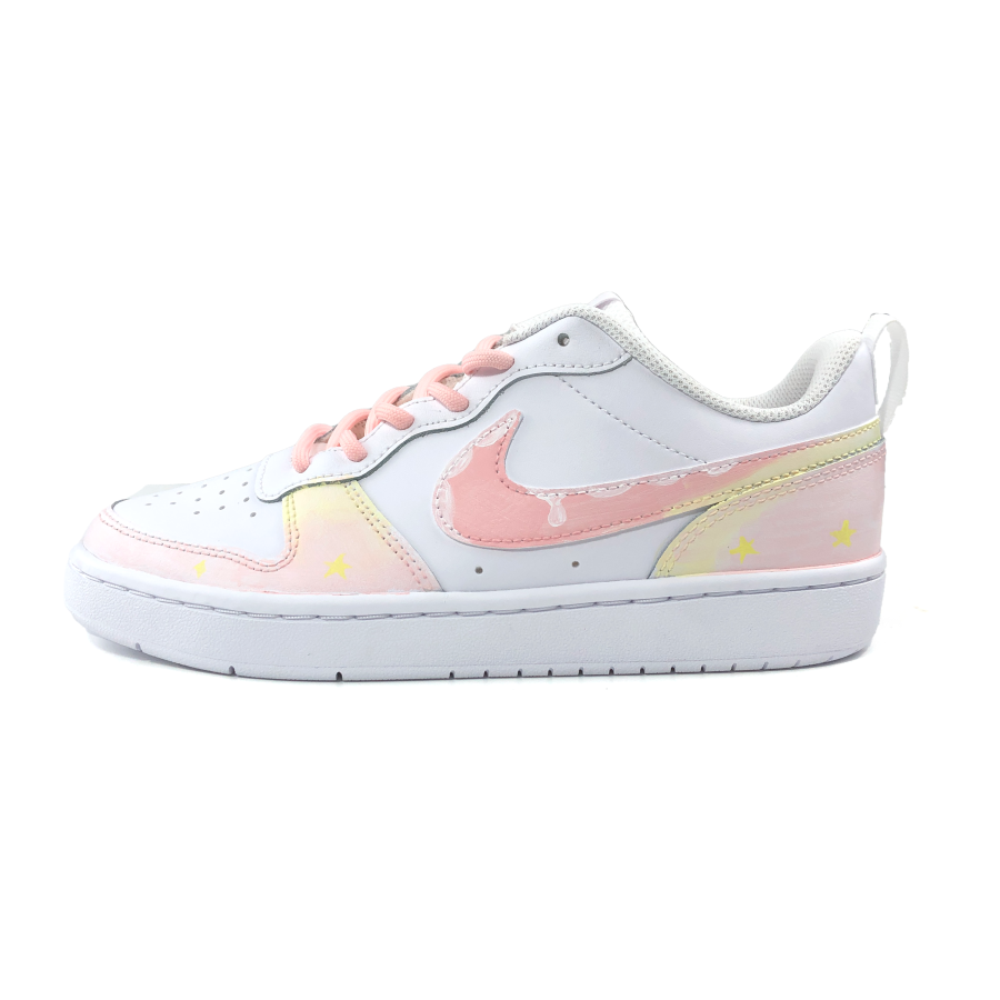 Nike Nike Court Borough Low 2 Leather Cheese Peach Lightweight Cushioning Lightweight Cushioning Low top