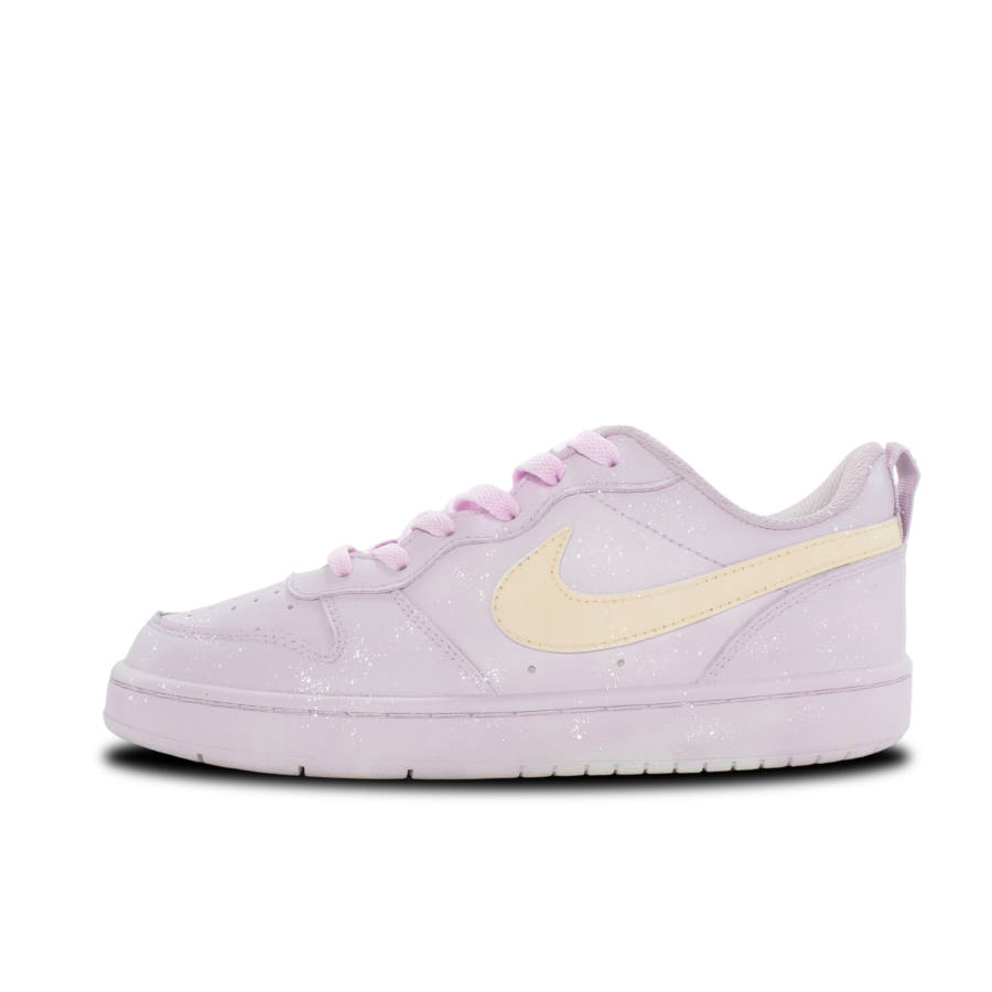 Nike Nike Court Borough Leather Slip Resistant Abrasion Resistant Cushioning Low top Kids' Skateboarding Shoes Purple