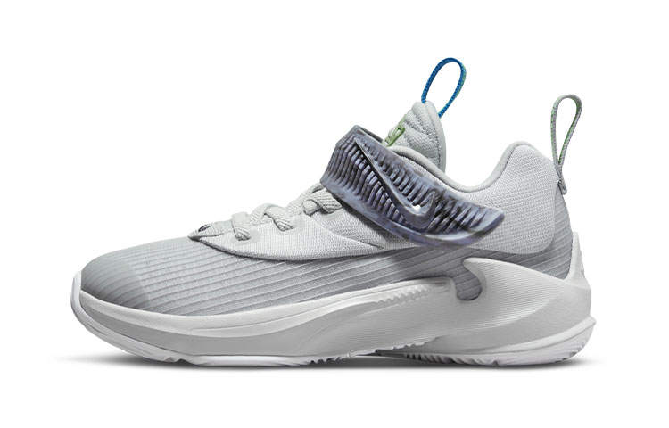 Nike Nike Freak 3 ZOOM Giannis Low top Performance Basketball Shoes Gray Purple Children Aged 3 7 Years Old