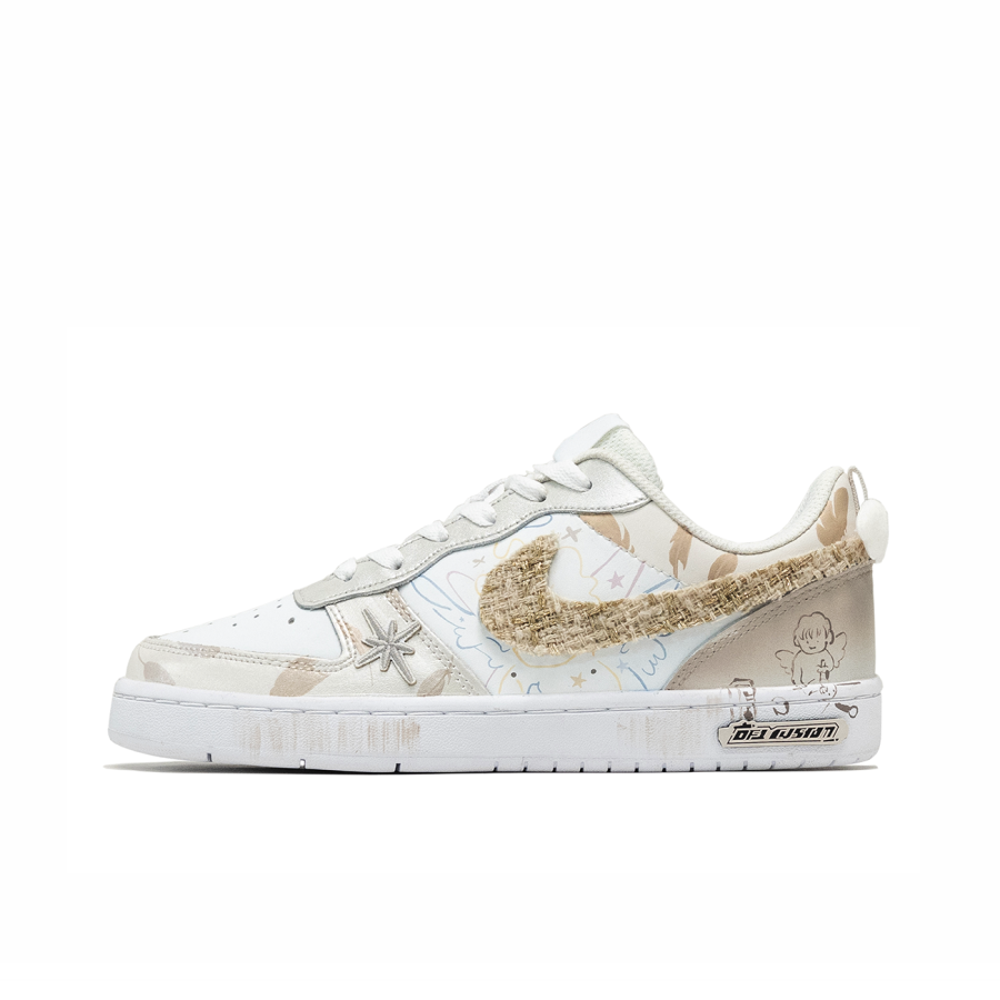 Nike Nike Court Borough Low 2 Leather Cushioning Waterproof Cushioning Waterproof Low top Kids' Skateboarding Shoes