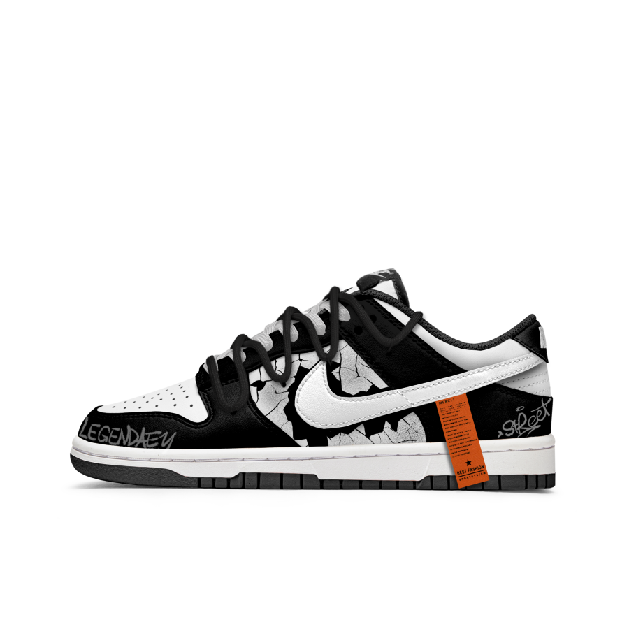 Nike Nike Dunk Crackle Five Lines Slip Resistant Abrasion Resistant Slip Resistant Abrasion Resistant Low top