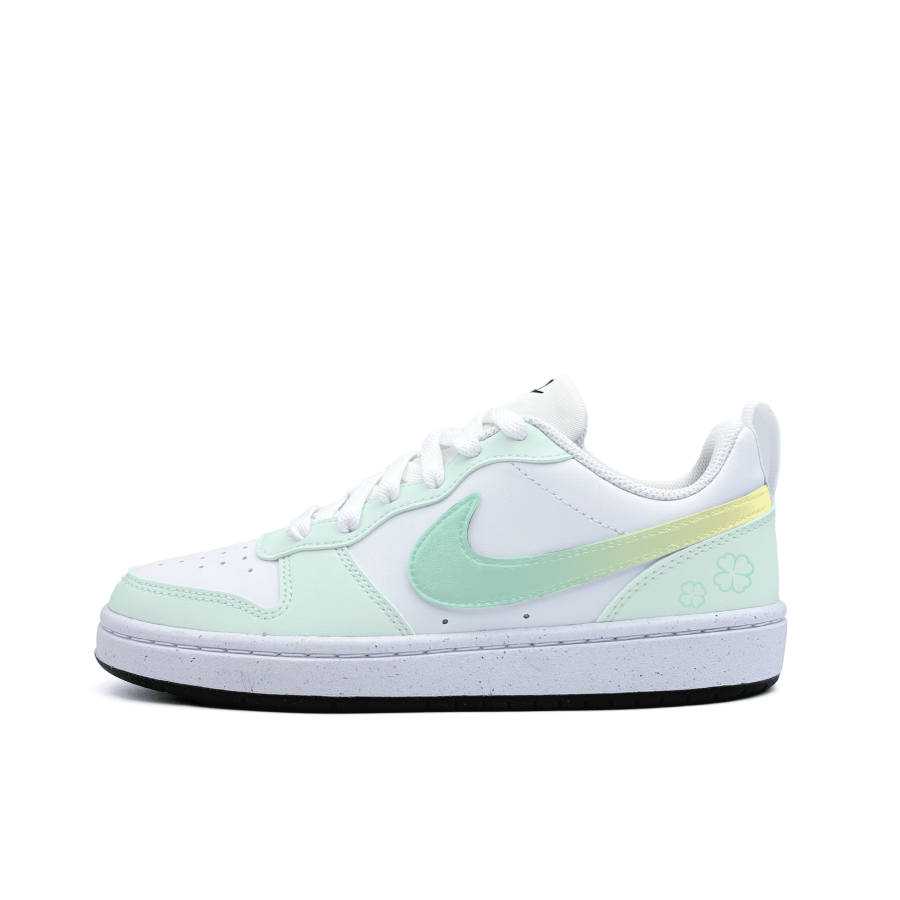 Nike Nike Court Borough Lucky Four Leaf Clover Synthetic Leather Abrasion Resistant Abrasion Resistant Low top
