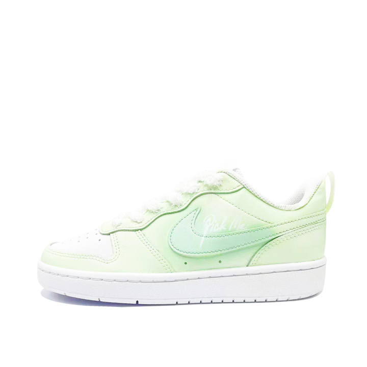 Nike Nike Court Borough Mint Cream Leather Slip Resistant Cushioning Abrasion Resistant
