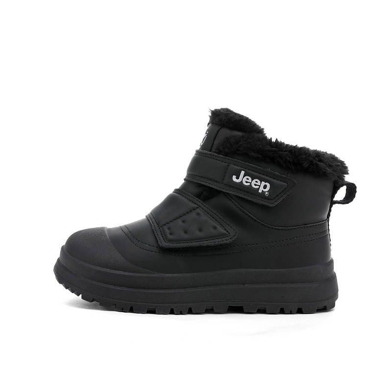 Jeep Synthetic Leather Slip Resistant Anti Kick Abrasion Resistant Waterproof Thermal High top Kids' Snow Boots