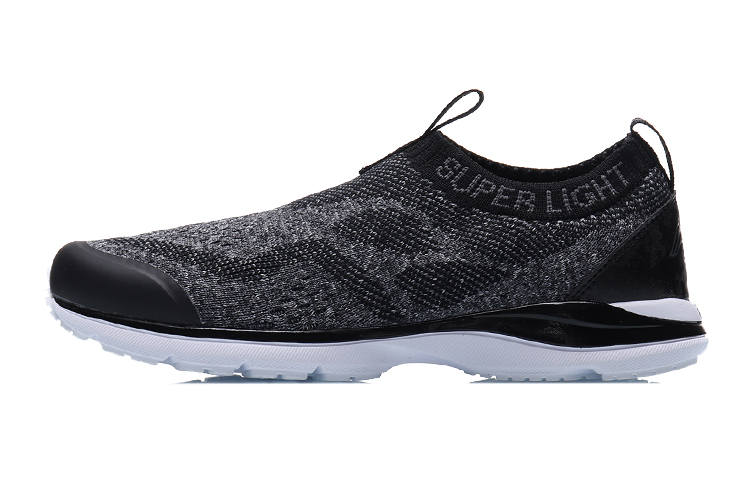 Li-Ning YOUNG Li Ning YOUNG Cushioning Low top Running Shoes Black White Teenagers