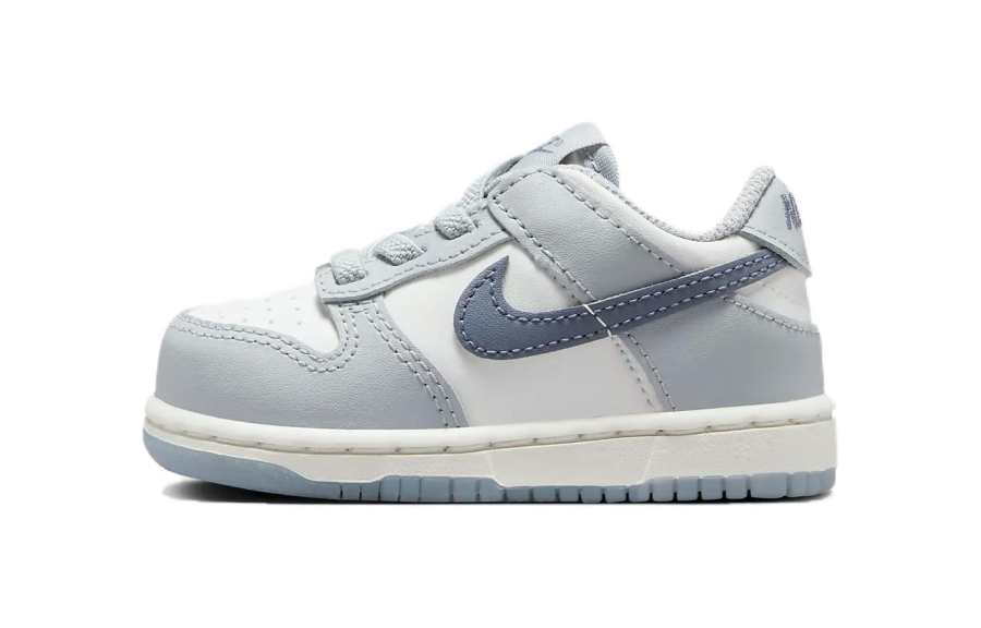 Nike Nike Dunk Cushioning Abrasion Resistant Cushioning, Wear Resistant Low top Toddler Shoes Gray White Infant And Toddler