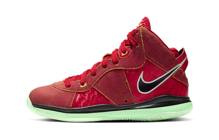 Nike Nike Lebron 8 'Empire Jade' Purple Forbidden, James Mid top Vintage Basketball Shoes Black Red