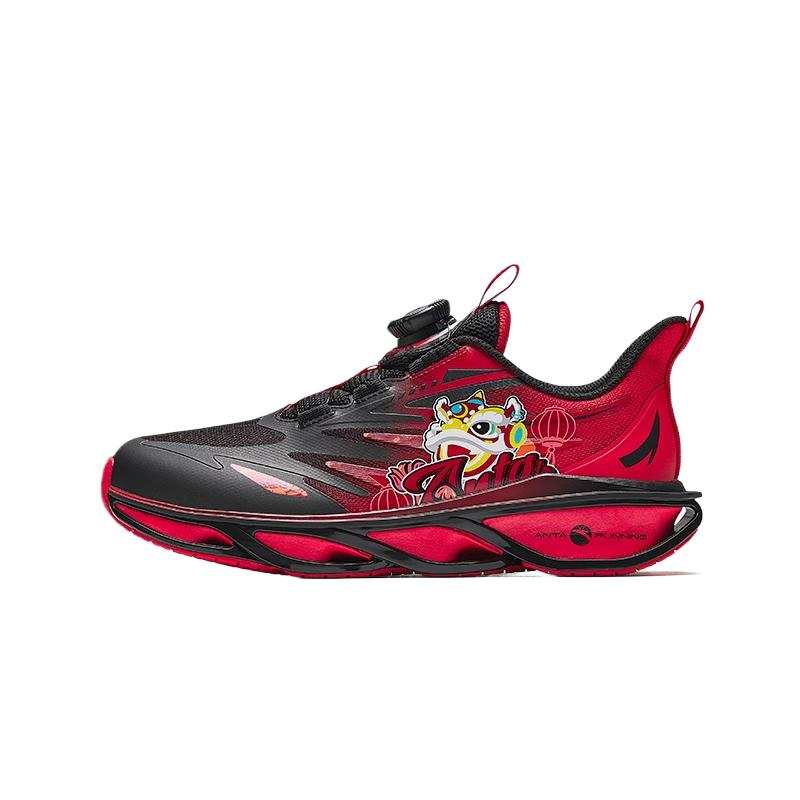 Antakids Fabric Low top Running Shoes Black/Heat Red Teenagers