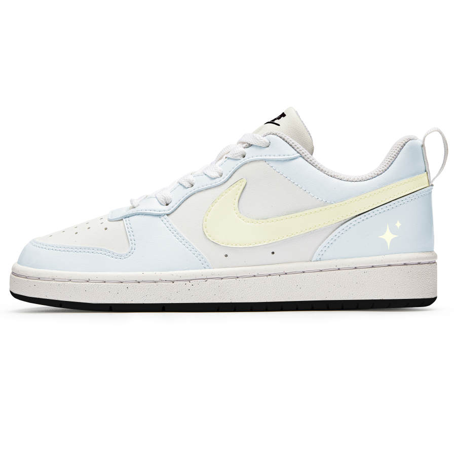 Nike Nike Court Borough Maris Sal Stars Slip Resistant Abrasion Resistant Low top Kids' Skateboarding Shoes Blue Yellow