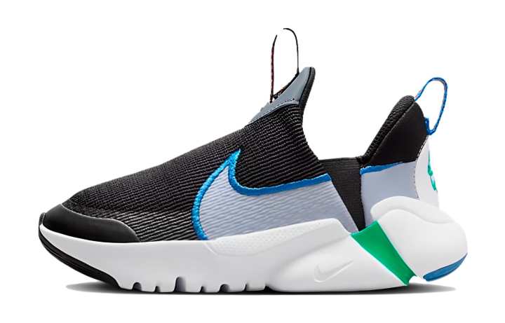 Nike Nike Flex Plus 2 Slip Resistant Abrasion Resistant Low top Kids' Running Shoes Black White Kids'