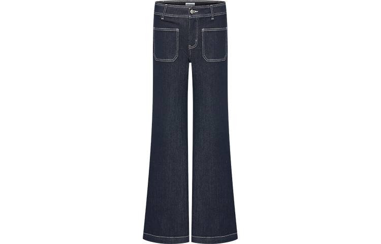 URBAN REVIVO Jeans Women's Indigo Moderate Flared Pants