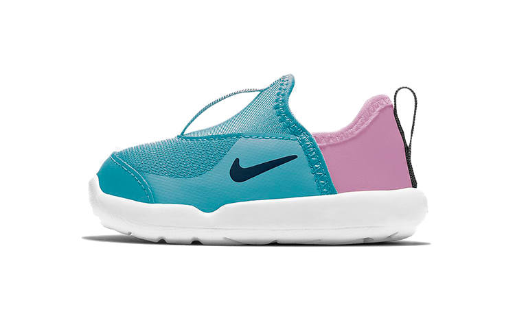 Nike Nike Lil' Swoosh Abrasion Resistant Low top Sports Casual Shoes Blue Pink Infant And Toddler