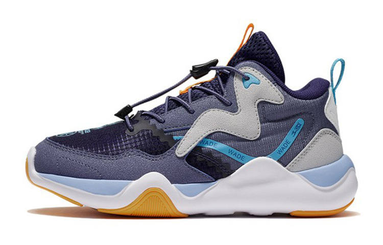 Li-Ning YOUNG Li Ning YOUNG Wade SIGN 2 Slip Resistant Cushioning Abrasion Resistant Rebound Low top Casual Shoes Starry Blue