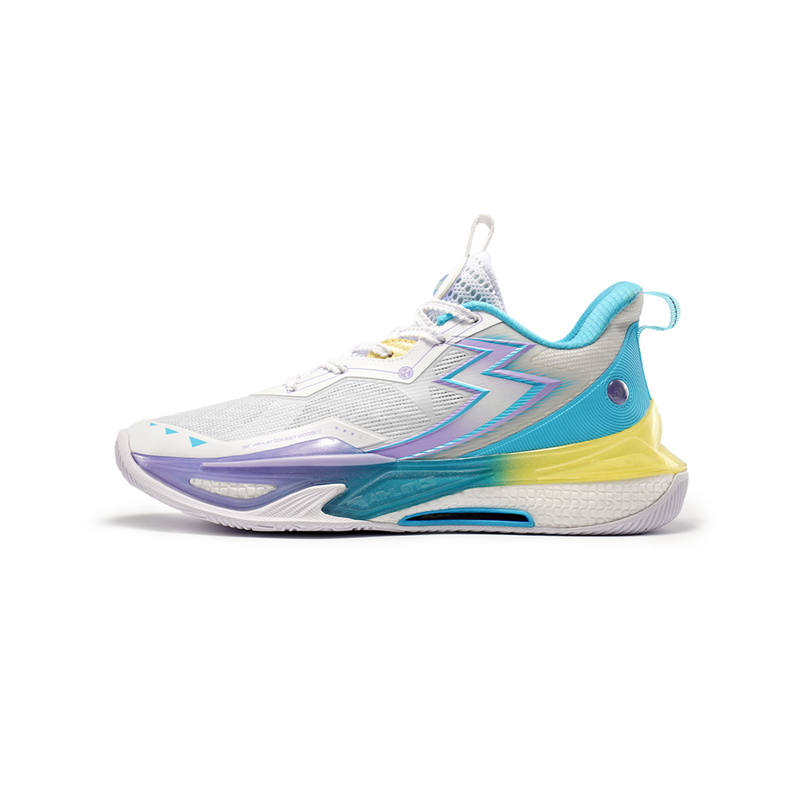 361°KIDS Fabric Low top Basketball Shoes White Purple Unisex
