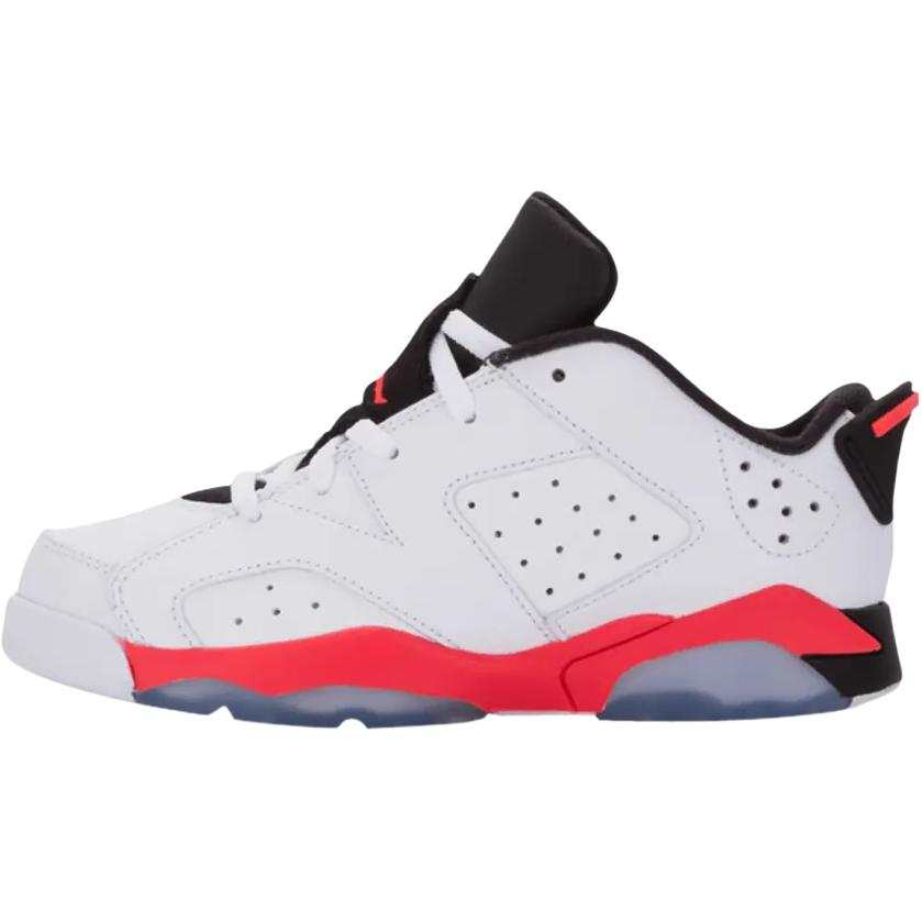 Jordan Jordan Air Jordan 6 Low top Children's Basketball Shoes White Children Aged 3 7 Years Old