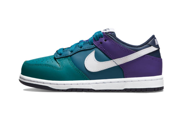 Nike Nike Dunk Vintage Low top Skateboard Shoes Blue Purple Children Aged 3 7 Years Old