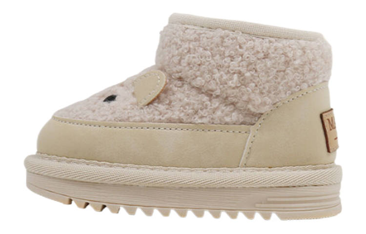 MAIBUXIONG Microfiber Leather Fleece lined Thermal Slip Resistant Thermal Slip Resistant Low Shaft Kids' Snow Boots
