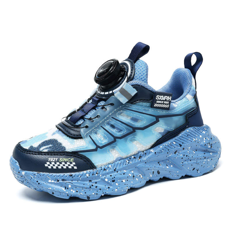 Binary Binary Slip Resistant Anti Kick Rebound Breathable Lightweight Cushioning Low top Kids' Running Shoes Kids'