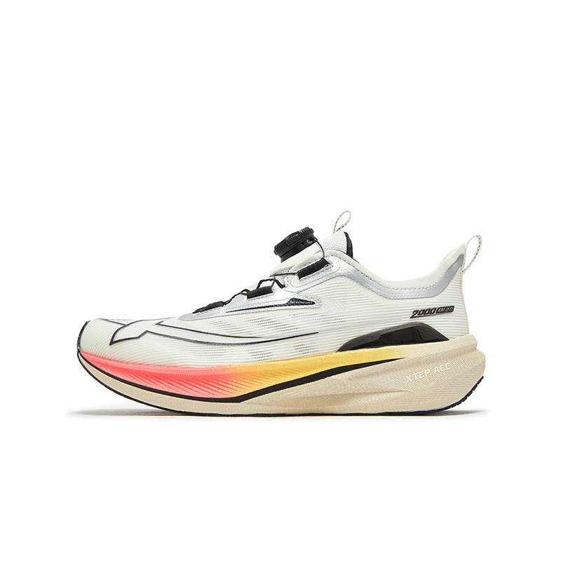 XTEP 2000km Low top Running Shoes Sail White Silver 35 40 Teenagers