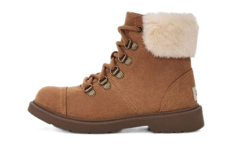 UGG Azell Hiker Weather Thermal Abrasion Resistant Thermal Abrasion Resistant Snow Boots Teenagers Chestnut