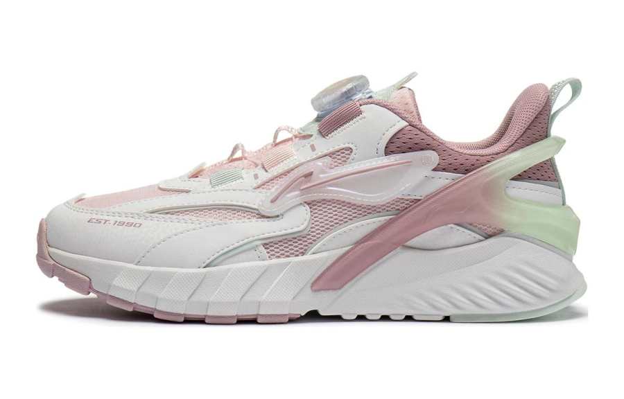 Li-Ning YOUNG Li Ning YOUNG Galaxy V2 Low top Casual Shoes White Pink Teenagers