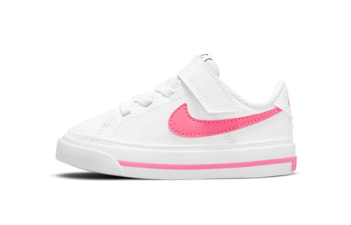 Nike Nike Court Legacy Slip Resistant Cushioning Abrasion Resistant Low top Skateboard Shoes Pink White Infant And Toddler