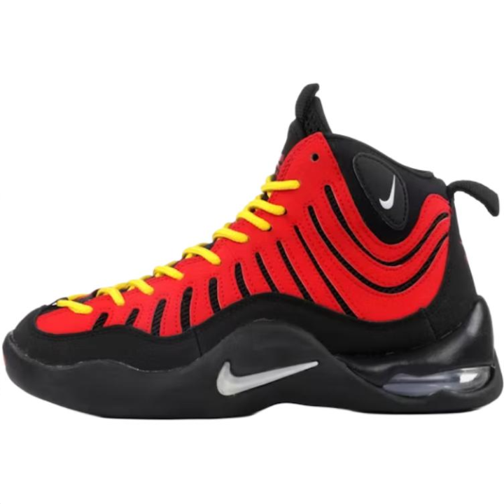 Nike Nike Air Bakin High top Basketball Shoes Red Black Unisex