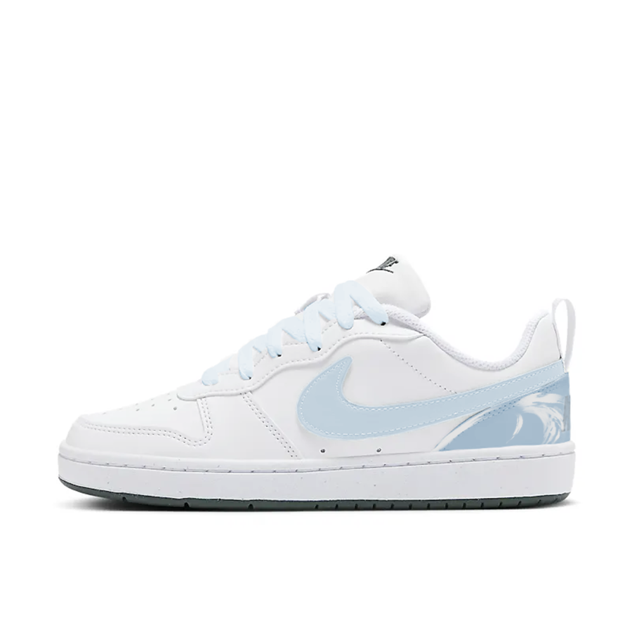 Nike Nike Court Borough Low RECRAFT Synthetic Leather Slip Resistant Cushioning Abrasion Resistant