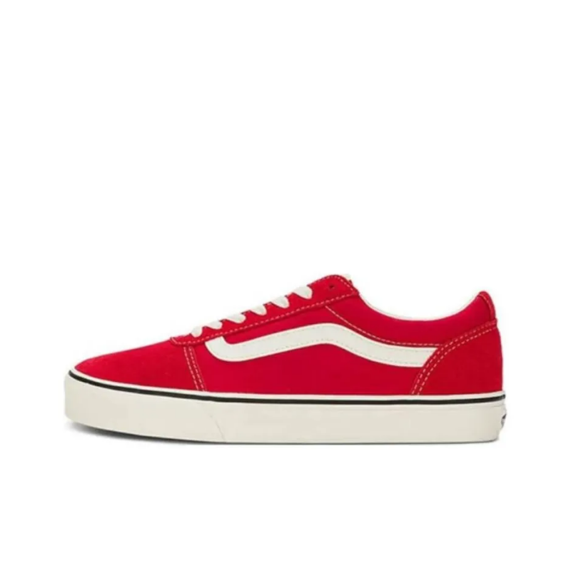 Vans Ward Cushioning Abrasion Resistant Cushioning, Wear Resistant Low top Kids Lifestyle Shoes Red Teenagers