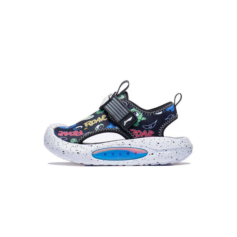 Li-Ning YOUNG Li Ning YOUNG Magic Beans Cushioning Abrasion Resistant Lightweight Slip Resistant Children's Sandals Black Kids'