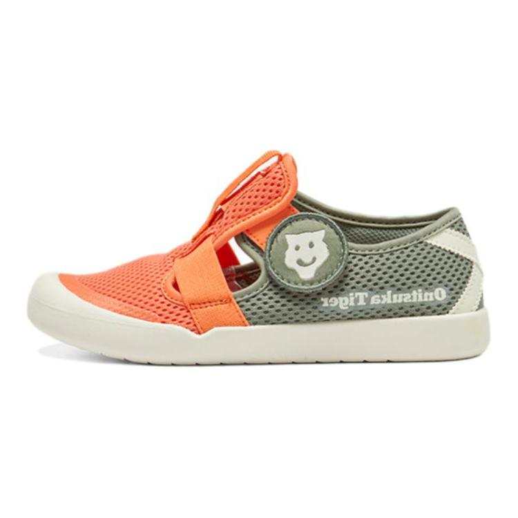 Onitsuka Tiger MEXICO 66 KIDS SANDAL Abrasion Resistant Rebound Children's Sandals Orange Gray Kids'